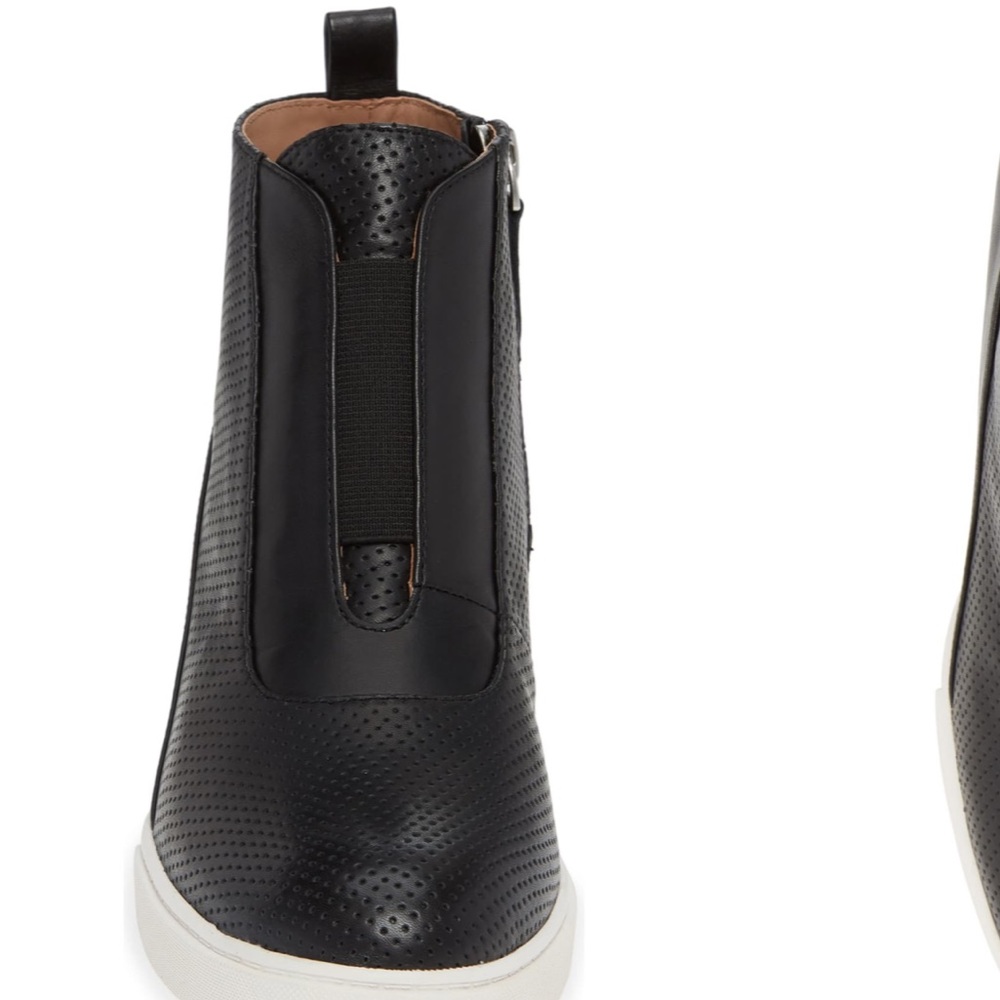 Black sneaker boots
